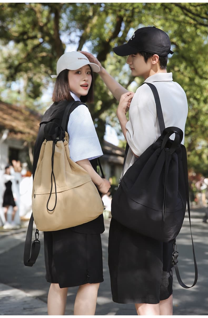 ナイロンバッグ 巾着 日常使いの万能巾着リュック