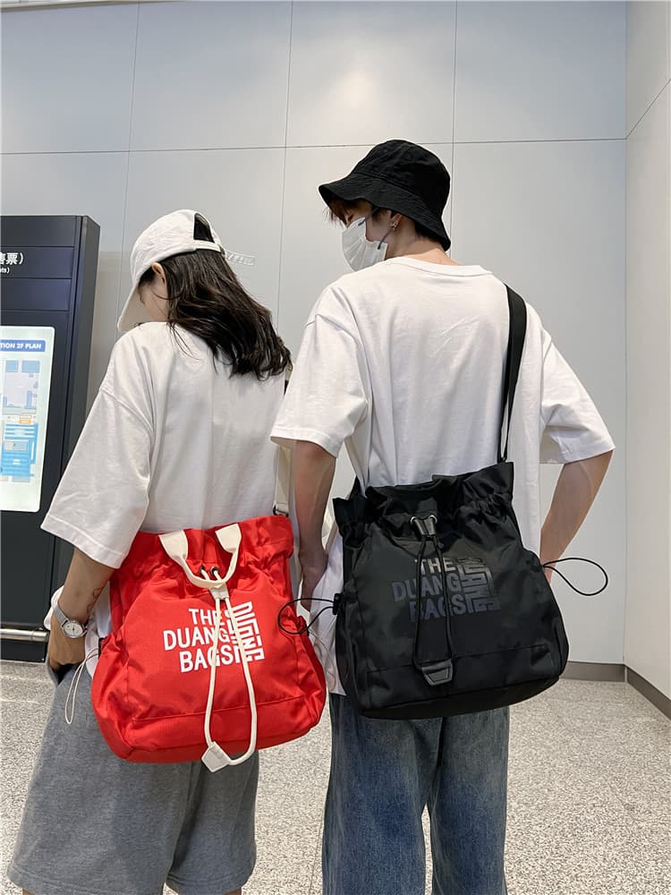 ナイロンバッグ 巾着 街歩き快適巾着トートバッグ