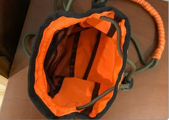 ナイロンバッグ サコッシュ メッシュポケット付き ショルダーバッグ