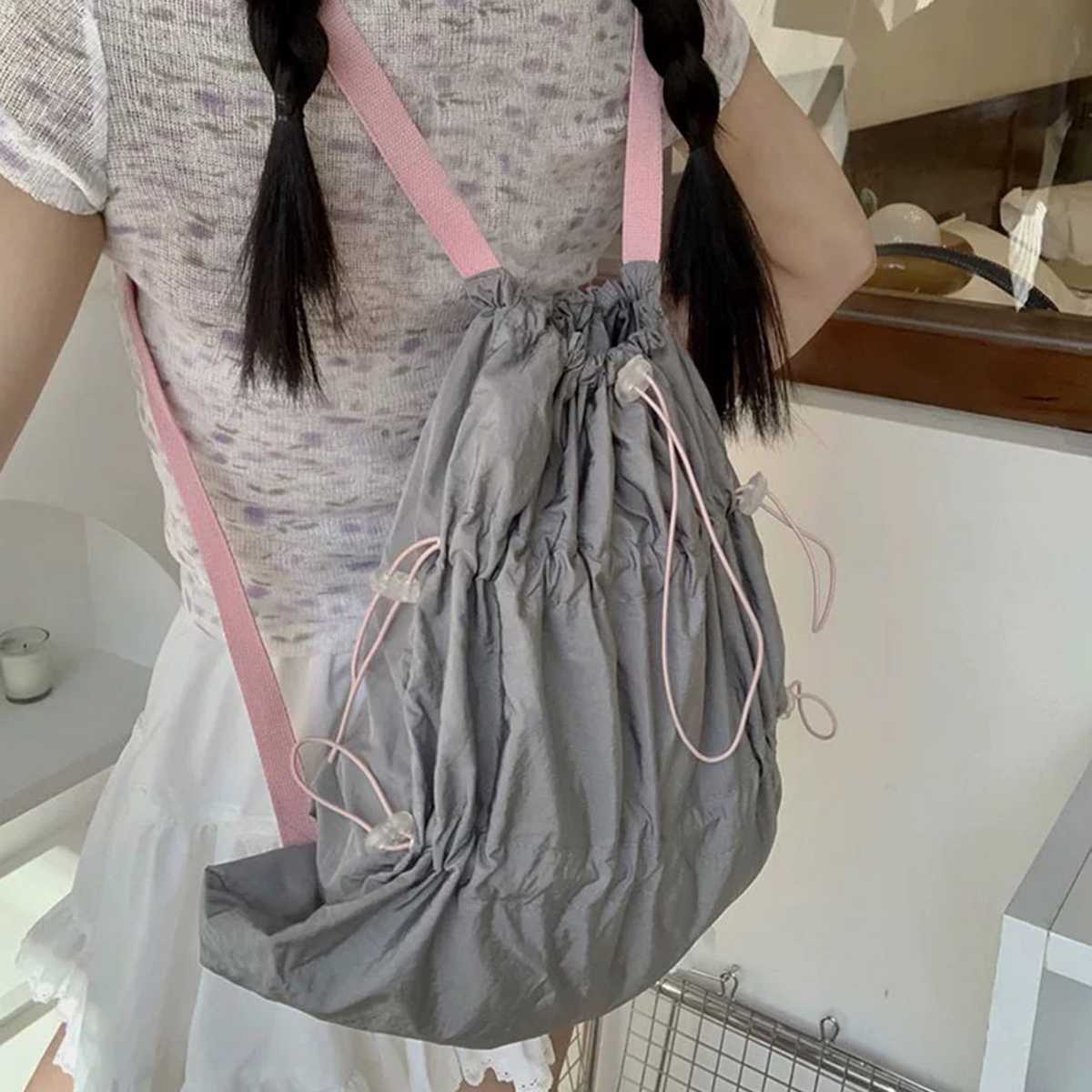 ナイロンバッグ 巾着 簡易巾着リュック