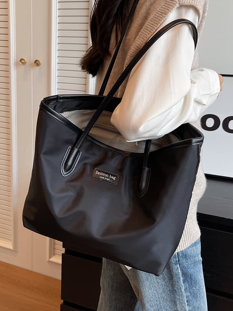 ナイロンバッグ 上品シンプル 大容量トートバッグ