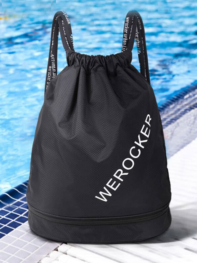 ナイロンバッグ 巾着 防水巾着プールバッグ